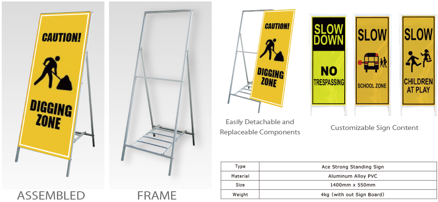 Ace Strong Standing Sign